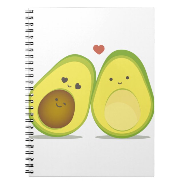 Carnet Couples mignons d'avocat (Devant)