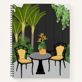 Carnet Cour du jardin tropical