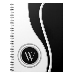 Carnet Courbes modernes Classic Monogramme