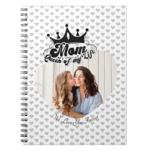 Carnet Couronne noire moderne, MAMAN Reine de ma vie