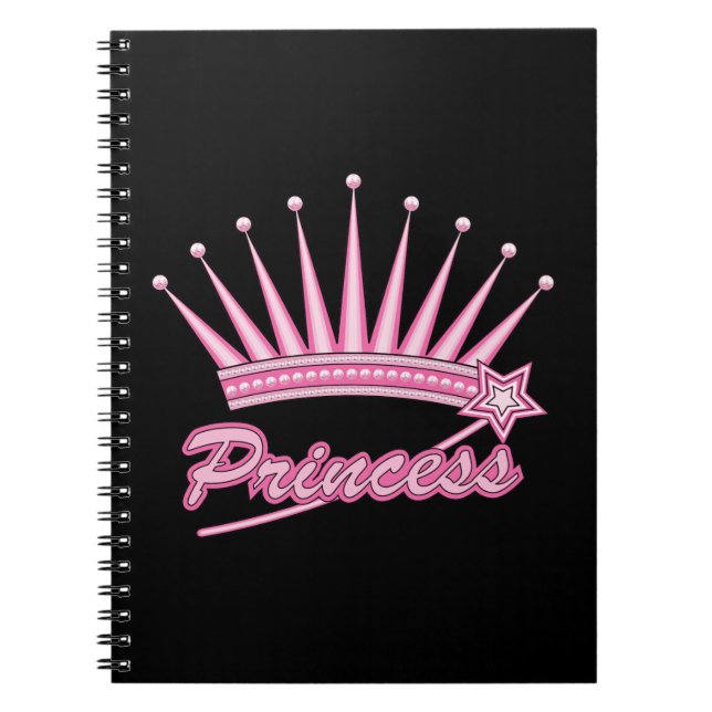Carnet Couronne rose princesse (Devant)