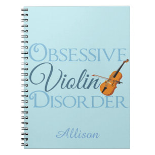 Carnet Coutume mignonne de violon drôle