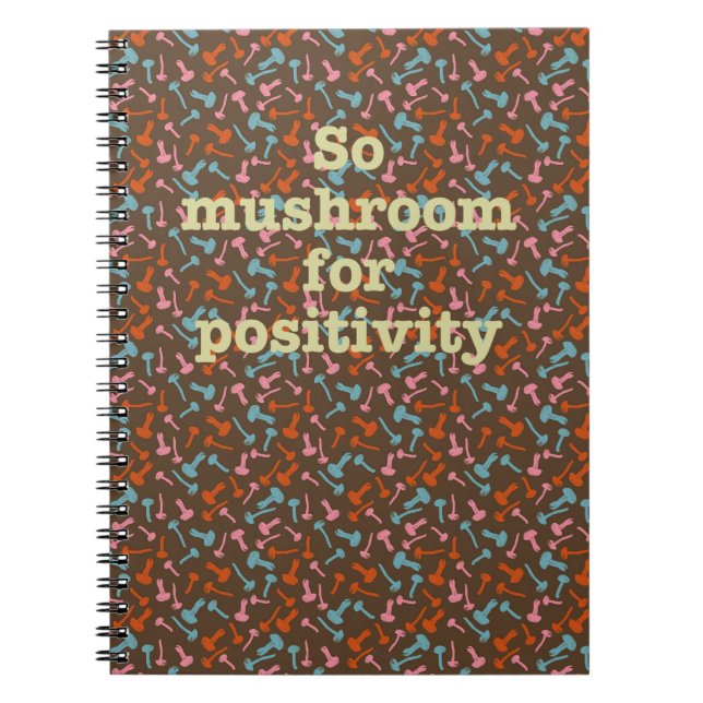 Carnet couvert de champignons (Devant)