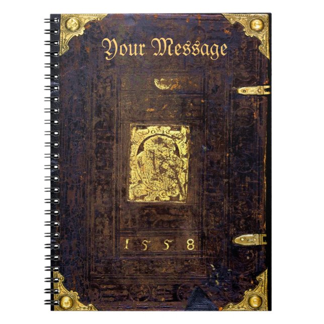 Carnet Couverture antique de manuscrit (Devant)