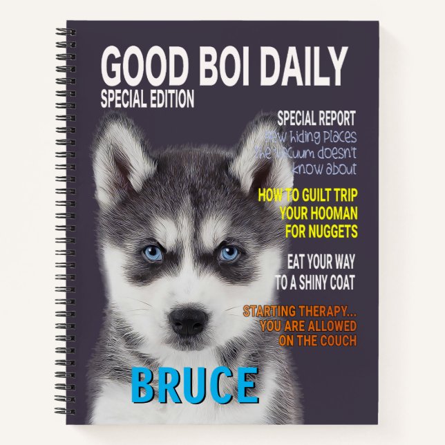 Carnet Couverture du magazine de parodie Sibérien Husky (Devant)