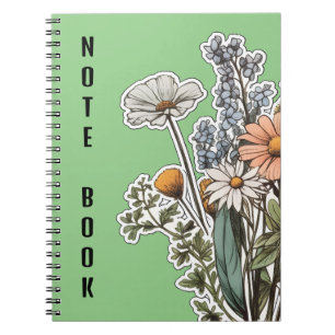 Carnet Couverture florale