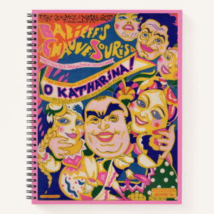 Carnet Couverture musicale en feuille "O Katharina" 1924