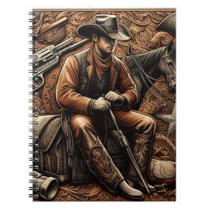 Carnet Cowboy à pistons : Portrait Ouest sauvage