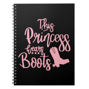 Carnet Cowboy Boots Western Cowgirl Princess Line Dancing