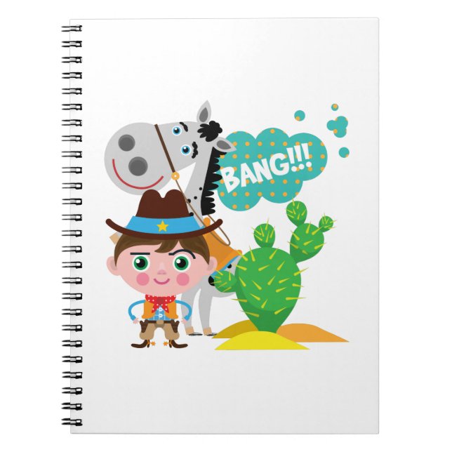 Carnet Cowboy et cheval (Devant)