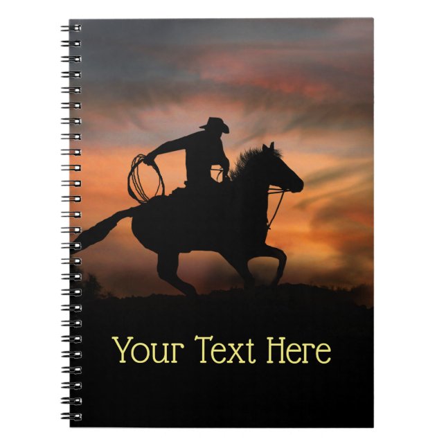 Carnet Cowboy et Horse Racing au soleil (Devant)