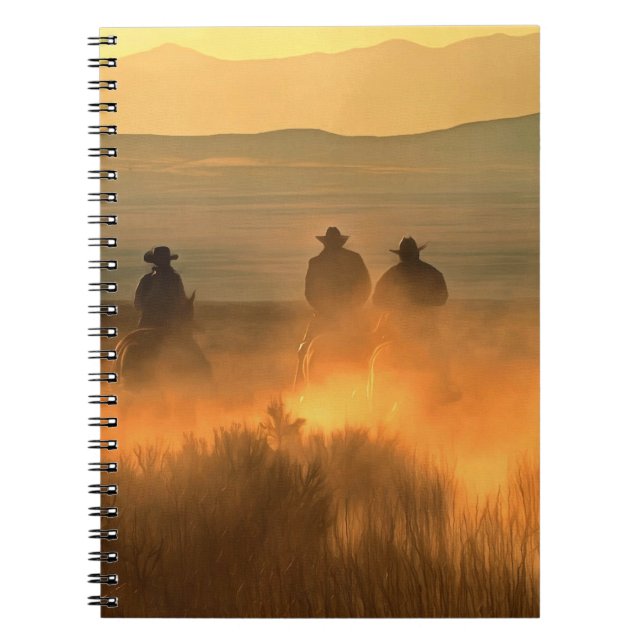 Carnet Cowboy Trio : Mountainous Arrière - plan Gallop. (Devant)