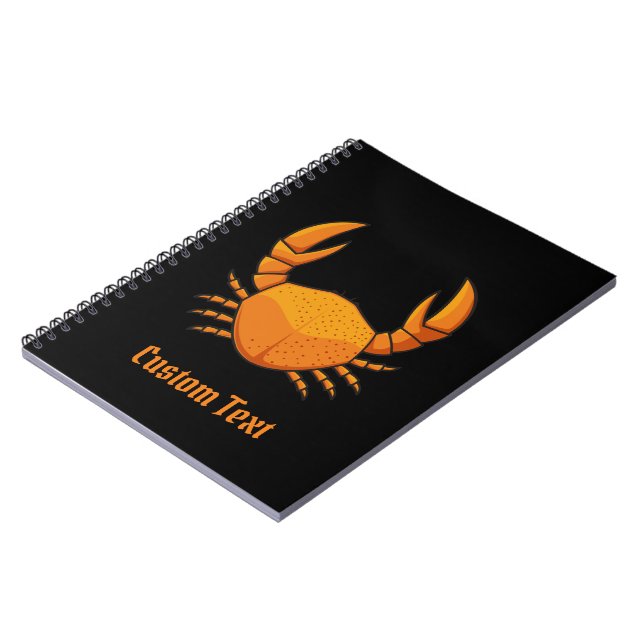 Carnet Crab orange (Côté gauche)