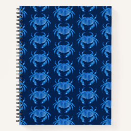 Carnet Crabe Bleu motif Océan