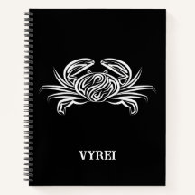 Crabe tribal noir et blanc