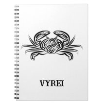 Crabe tribal noir et blanc