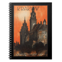 Cracovie Pologne - Poster de voyage polonais Vinta