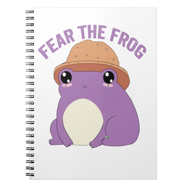 Carnet Crainte La Grenouille Drôle Citation Pour Les Amat (Devant)