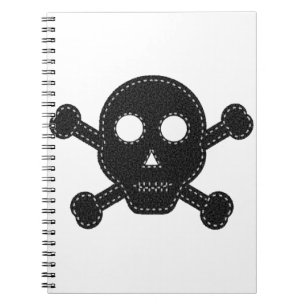 Carnet Crâne à flancs noirs