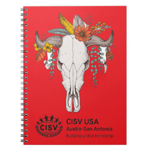 Carnet Crâne de bétail décoratif CISV Austin