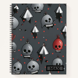 Carnet crâne de Noël