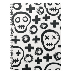 Carnet Crâne : Décoration sans joint.