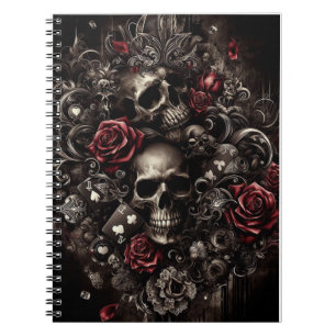 Carnet Crâne noir