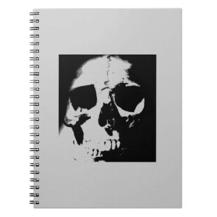 Carnet Crâne noir et blanc