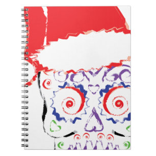 Carnet Crâne sucre Père Noël