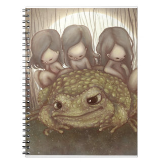Carnet Crapaud magique et petites fées mignonnes