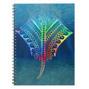 Carnet Cravate Dyed Tribal Stingray