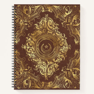 Carnet Create Your Own Gilded Crescent Brown