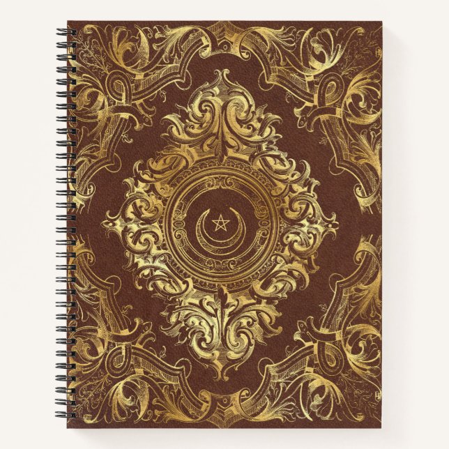 Carnet Create Your Own Gilded Crescent Brown (Devant)