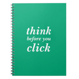 Carnet Create Your Own | think before you click |