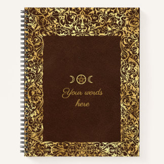 Carnet Create Your Own Yellow Gold Gilded Brown