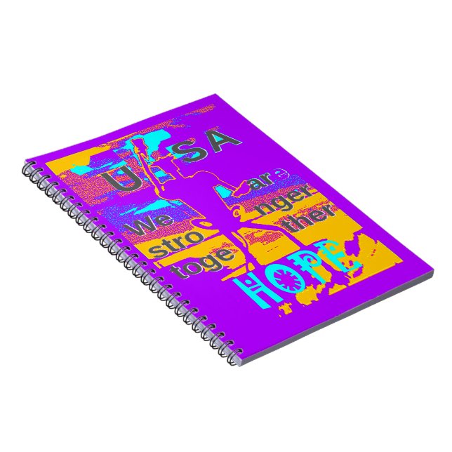 Carnet Create Your USA Hope We Are Stronger Together (Côté Droit)