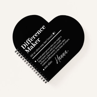 Carnet Créateur de différence personnalisé, cadeau d'appr