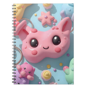 Carnet Créatures Fantastiques Pastel Kawaii