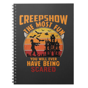 Carnet Creepshow Halloween Zombie Maison Hantée Coucher d