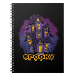 Carnet Creepy Purple Mansion Spooky Haunted House