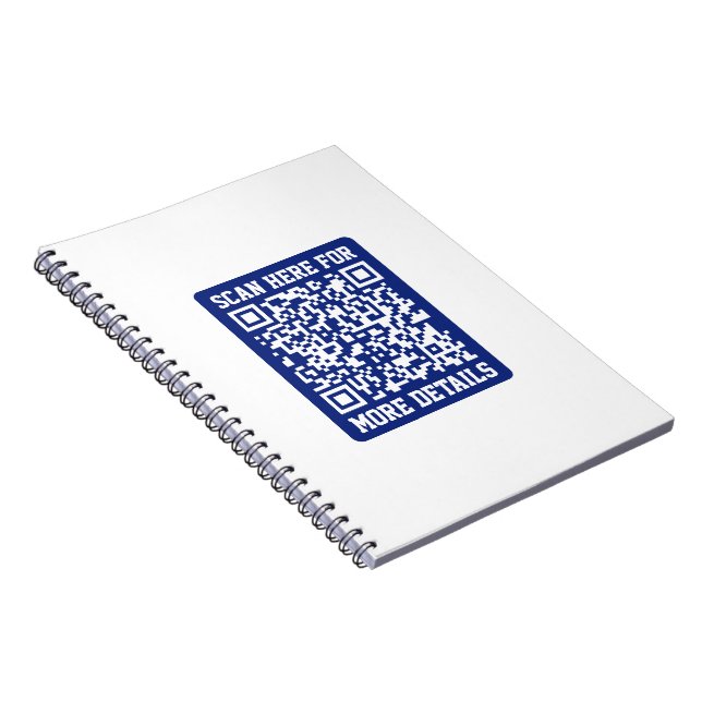 Carnet Créer un code QR analysable | Bleu marine (modifia (Côté Droit)