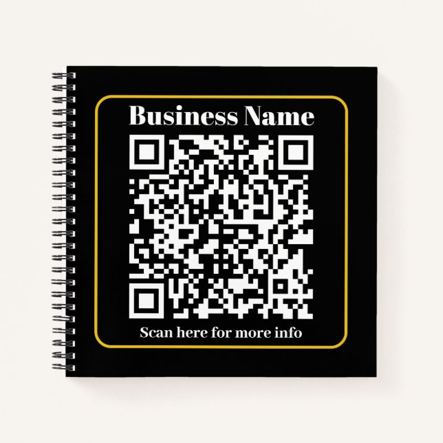 Carnet Créer un code QR d'entreprise instantanément scann (Devant)
