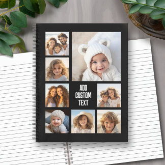 Carnet Créer un collage photo personnalisé avec 8 photos