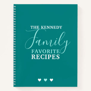 Carnet  Créez vos propres recettes favorites de famille 