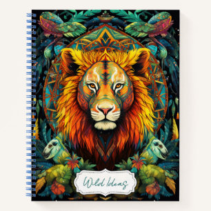 Carnet Créez votre propre animal de totem de lion de la j
