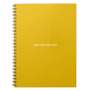 Carnet Créez Votre Propre Conception Personnalisée Jaune