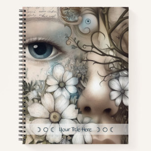 Carnet Créez votre propre déesse florale botanique floral