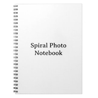 Carnet Créez votre propre photo spirale classique 6,5" x