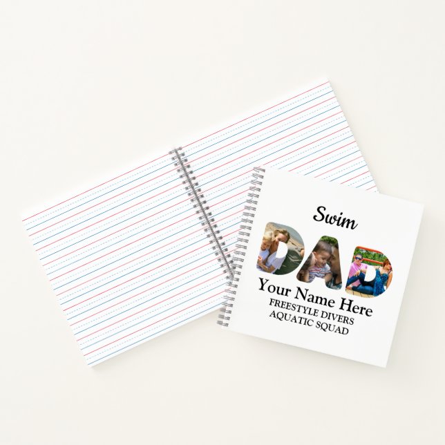 Carnet Créez votre propre sport papa photo collage natati (Intérieur)