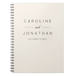 Carnet Crème de mariage moderne minimaliste élégante pers